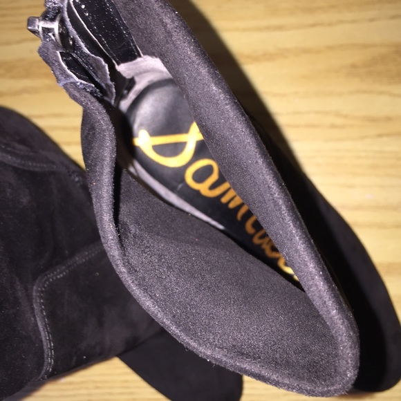 🔥SAM EDELMAN🔥 Black Suede Booties - Picture 4 of 6